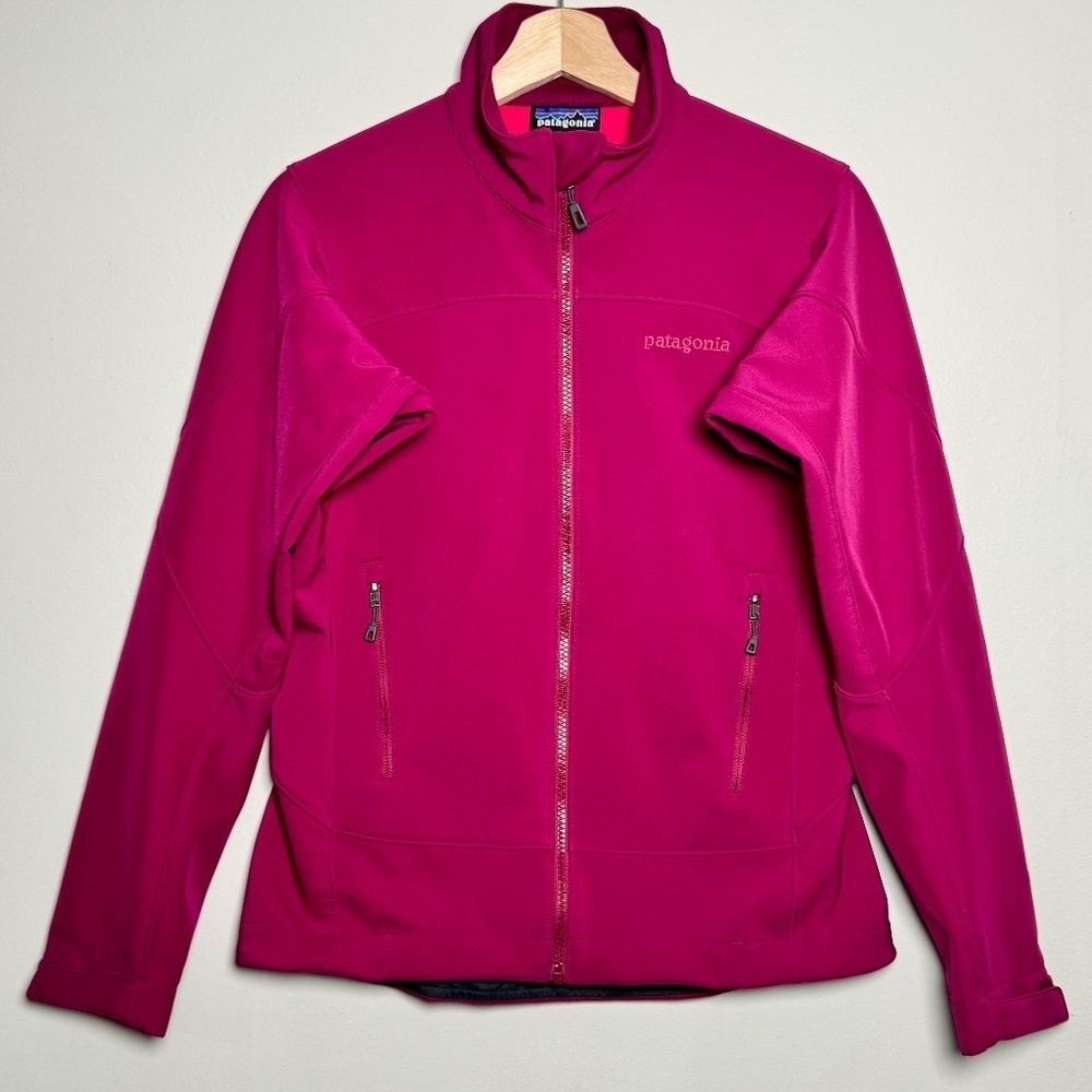 Patagonia Adze Polartec Full Zip Monocromatic Deep Magenta Jacket Sz XS